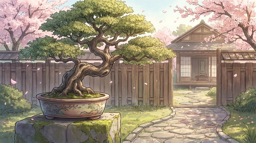 偷拍盆景植物视频制作